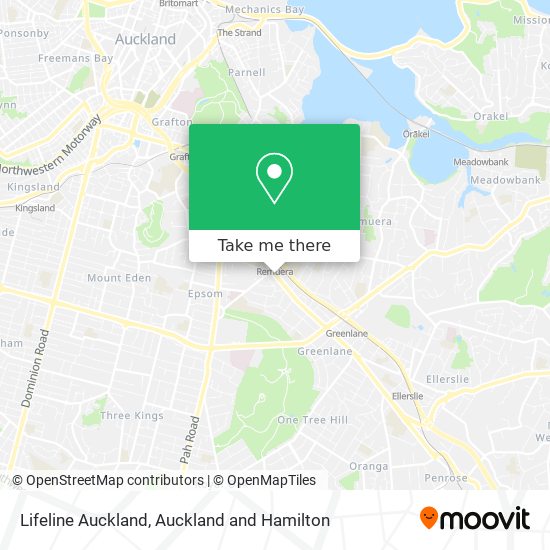 Lifeline Auckland map