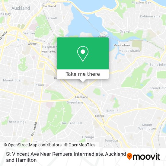 St Vincent Ave Near Remuera Intermediate map