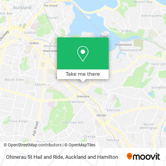 Ohinerau St Hail and Ride map