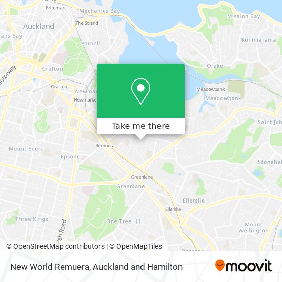 New World Remuera map