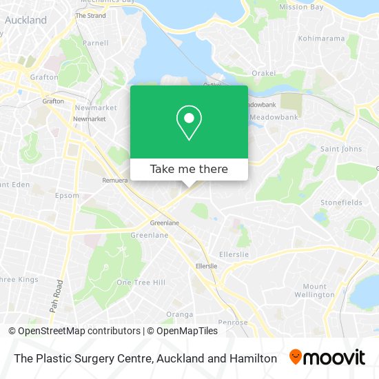 The Plastic Surgery Centre map