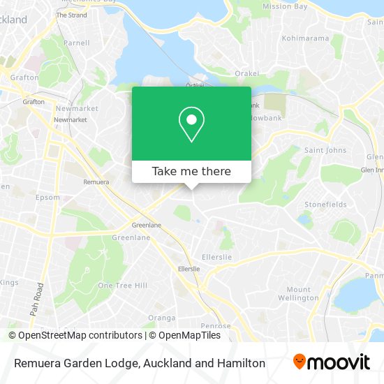 Remuera Garden Lodge map