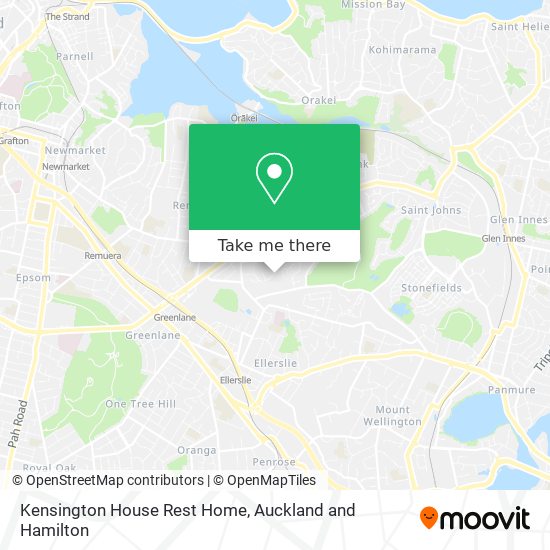 Kensington House Rest Home map