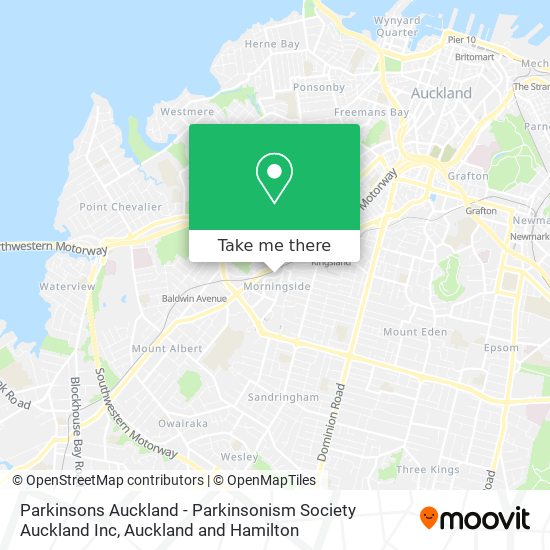 Parkinsons Auckland - Parkinsonism Society Auckland Inc map