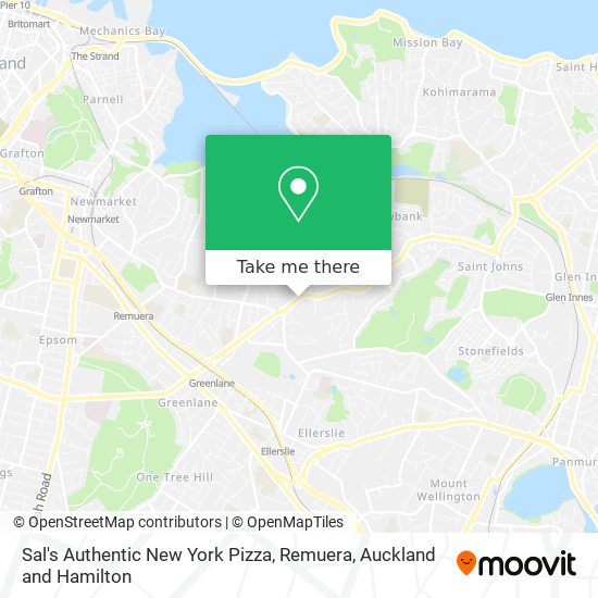 Sal's Authentic New York Pizza, Remuera map