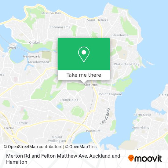 Merton Rd and Felton Matthew Ave map