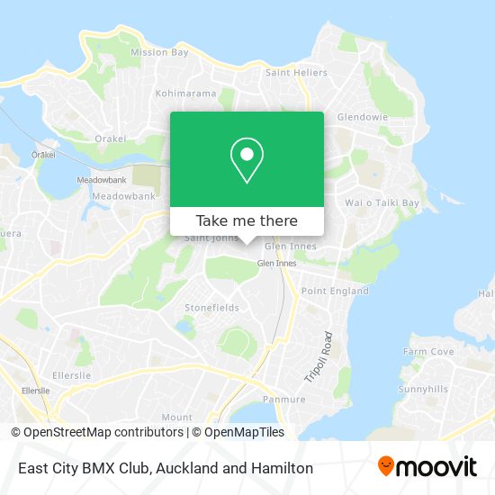 East City BMX Club map