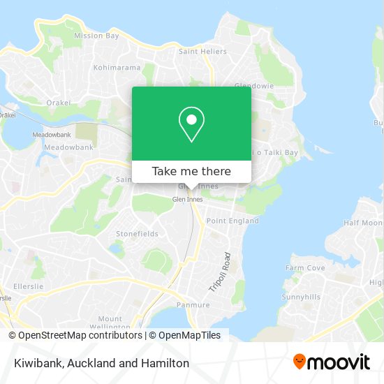 Kiwibank map