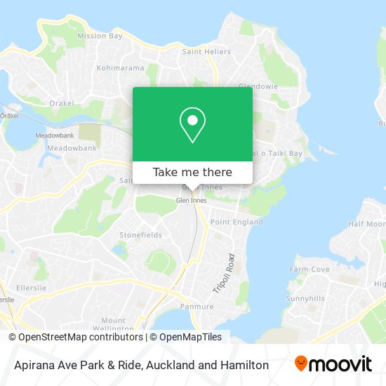 Apirana Ave Park & Ride map