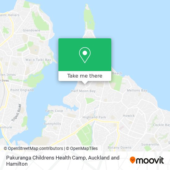 Pakuranga Childrens Health Camp map