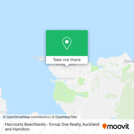 Harcourts Beachlands - Group One Realty map