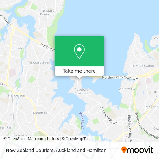 New Zealand Couriers map