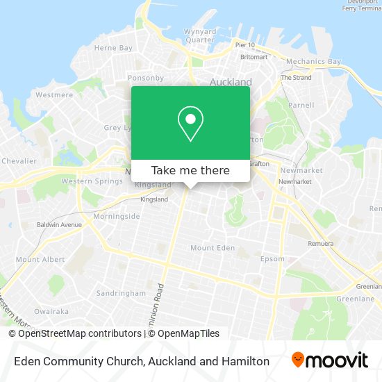 Eden Community Church map