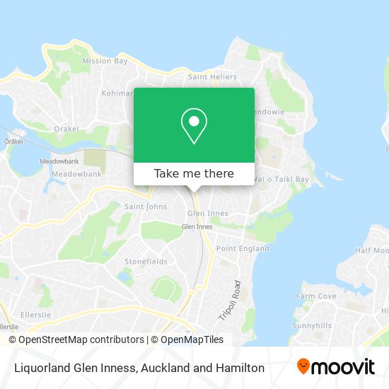 Liquorland Glen Inness map