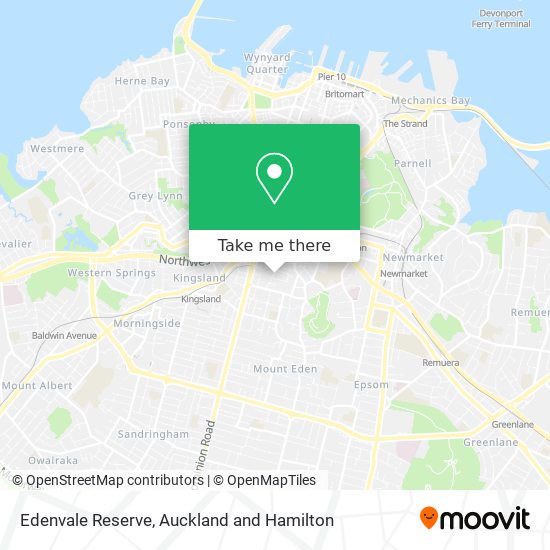 Edenvale Reserve map