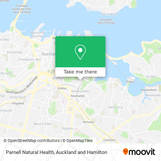 Parnell Natural Health map