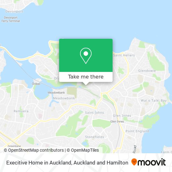 Execitive Home in Auckland map