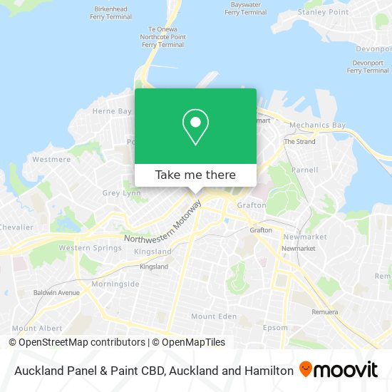 Auckland Panel & Paint CBD map