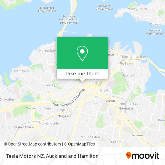 Tesla Motors NZ map