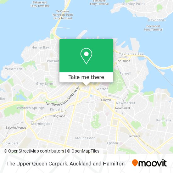 The Upper Queen Carpark map