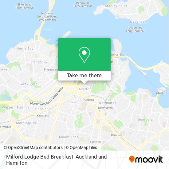 Milford Lodge Bed Breakfast map