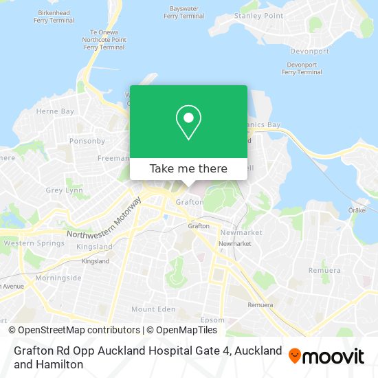 Grafton Rd Opp Auckland Hospital Gate 4地图