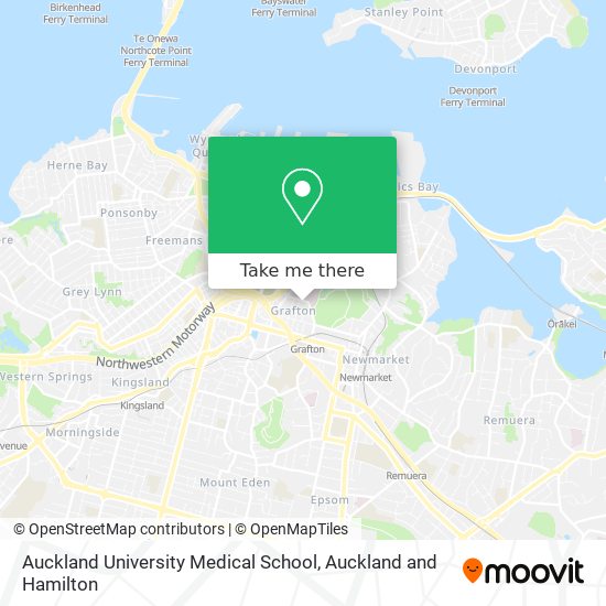 Auckland University Medical School map