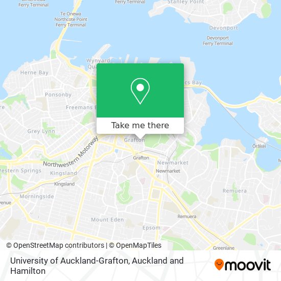 University of Auckland-Grafton map