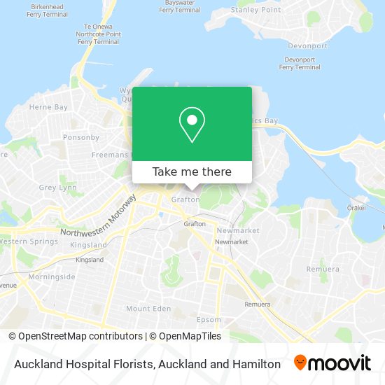 Auckland Hospital Florists map
