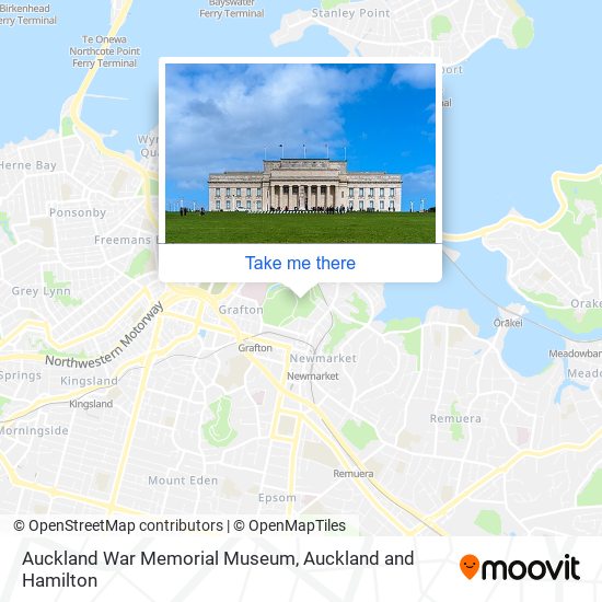 Auckland War Memorial Museum map