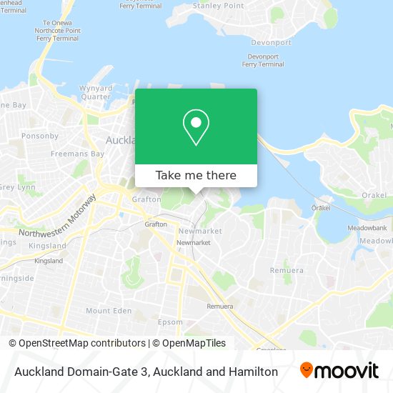 Auckland Domain-Gate 3地图