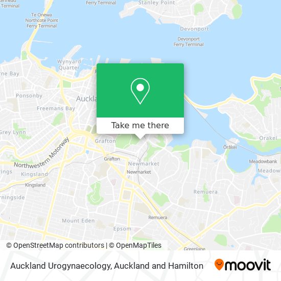 Auckland Urogynaecology map