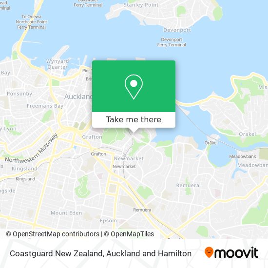 Coastguard New Zealand map