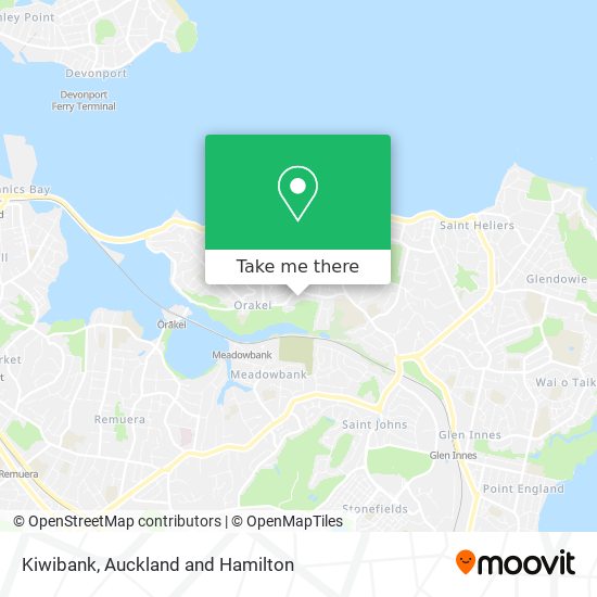 Kiwibank map