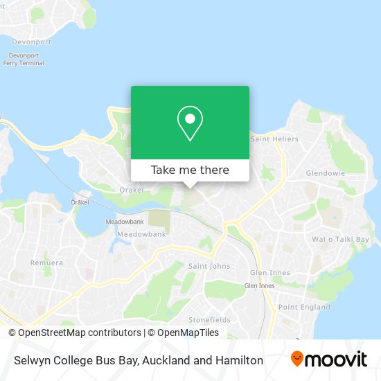 Selwyn College Bus Bay map