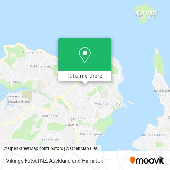 Vikings Futsal NZ map