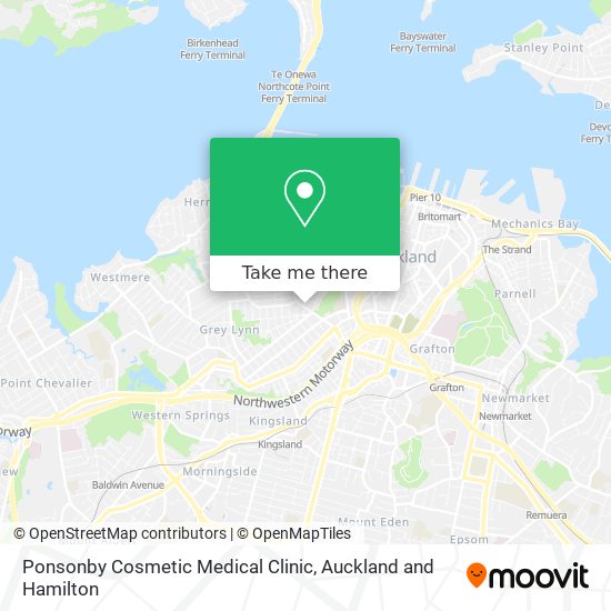 Ponsonby Cosmetic Medical Clinic地图