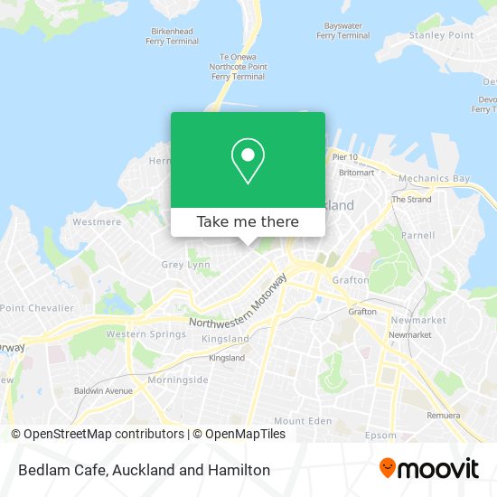 Bedlam Cafe map