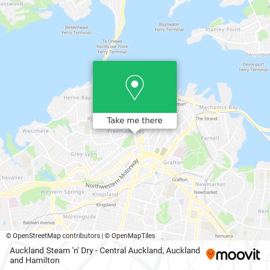 Auckland Steam 'n' Dry - Central Auckland地图