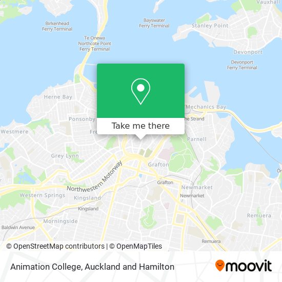 Animation College map