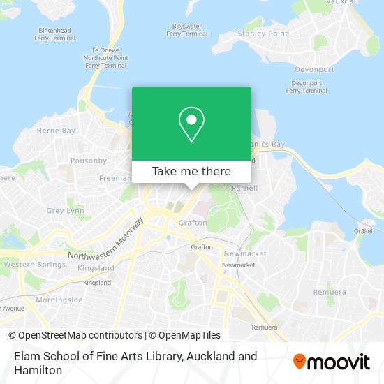 Elam School of Fine Arts Library map