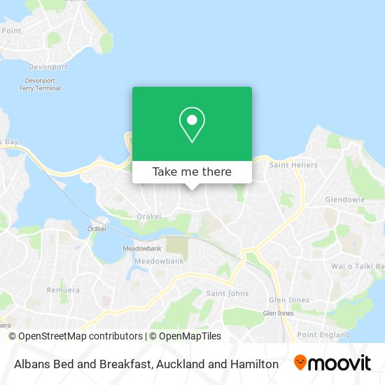 Albans Bed and Breakfast map