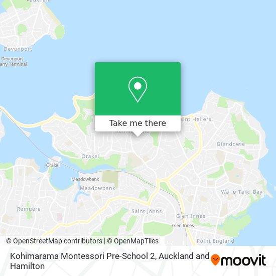 Kohimarama Montessori Pre-School 2 map