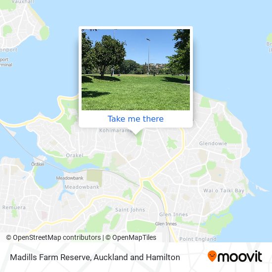 Madills Farm Reserve map