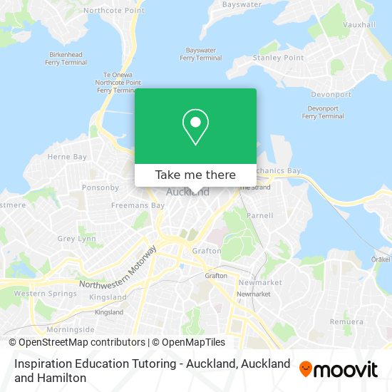 Inspiration Education Tutoring - Auckland map