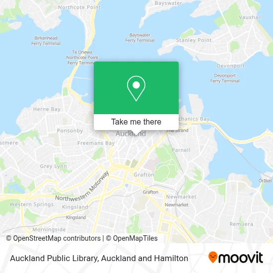 Auckland Public Library map