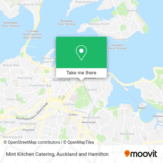 Mint Kitchen Catering map