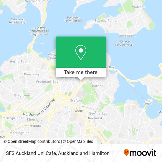 SFS Auckland Uni Cafe map