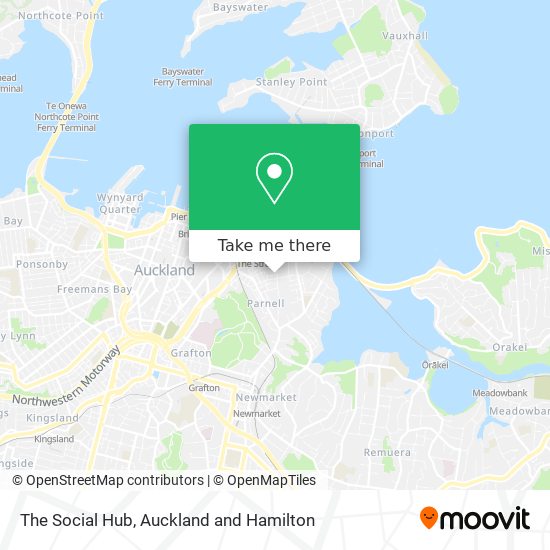 The Social Hub map