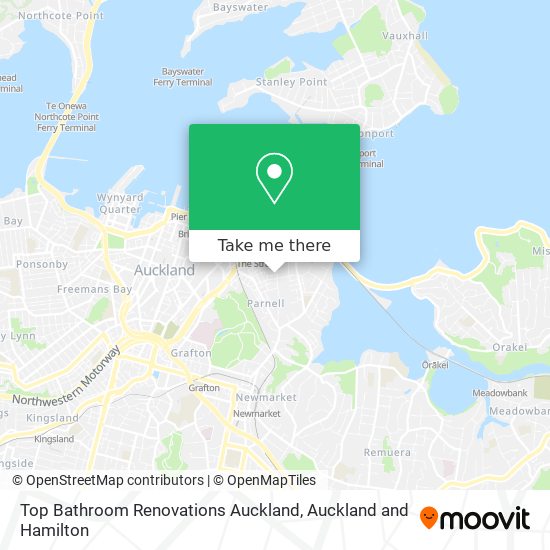 Top Bathroom Renovations Auckland map